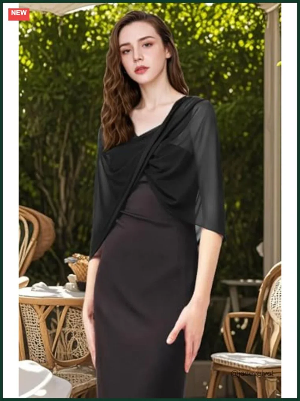Sheer Chiffon Shawl Wrap for Women Elegant Bridal Evening Party Scarf
